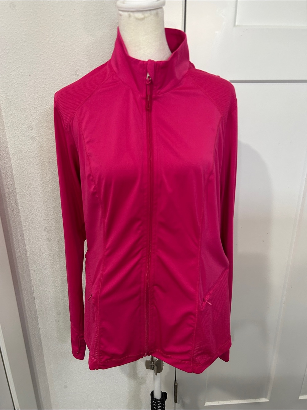 Jockey Women's Bright Pink Full-Zip Active Jacket